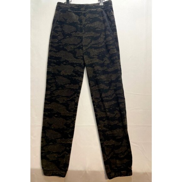 Old Navy Other - Old Navy fleece sweatpants youth teens XL 24 x 29 jogger drawstrings camo green